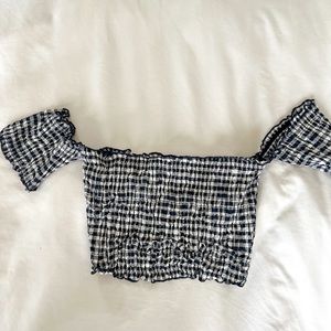 Off the shoulder crop top